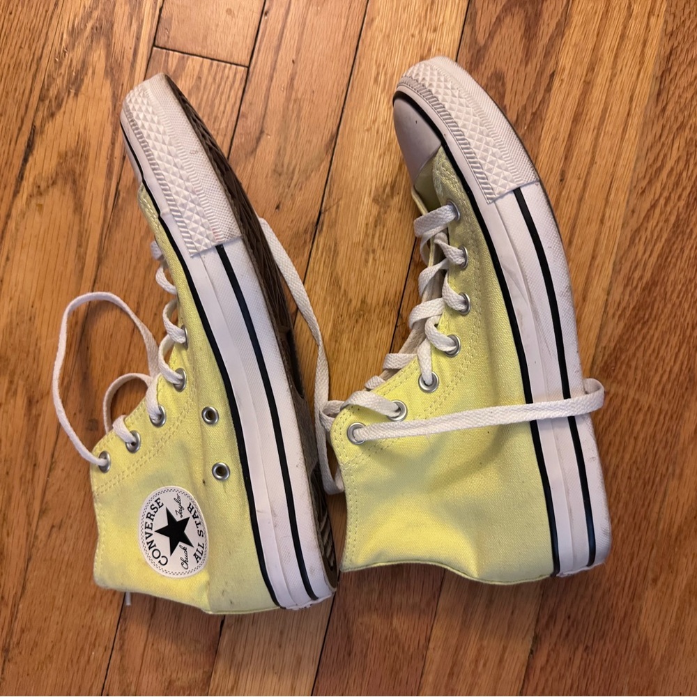 Converse Yellow High-Top Sneakers